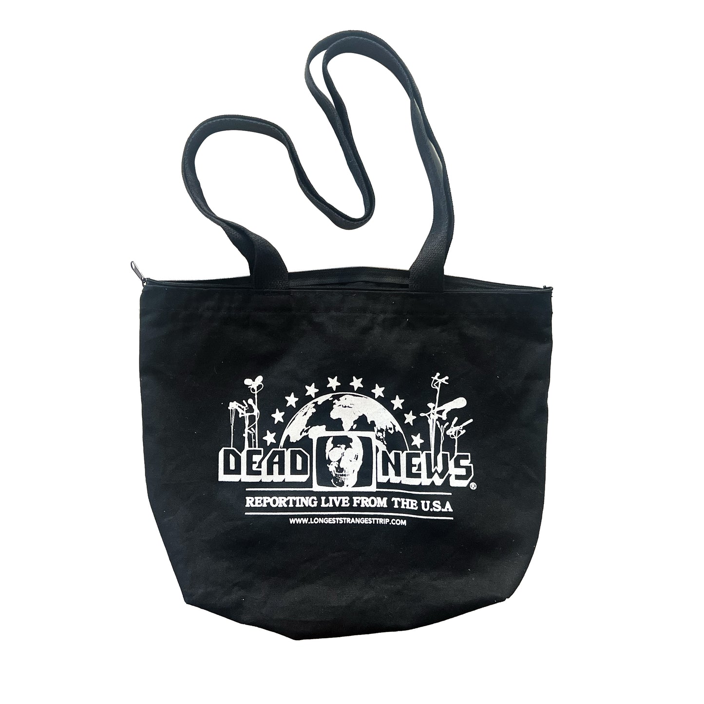 Dead News Messenger Tote Bags