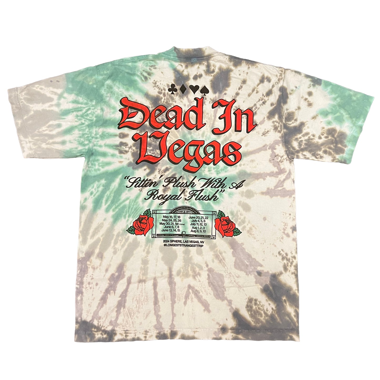 (SALE) Tie-Dye Dead in Vegas Tee (Mist Grey/Timber Wolf/Sea Glass)