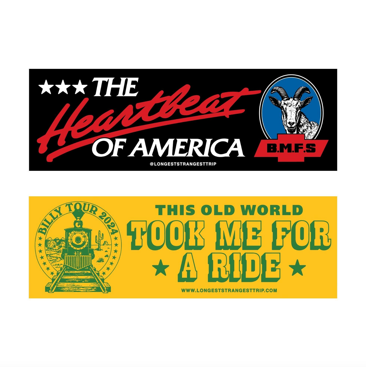 Billy Bumper Stickers (2 Pack)